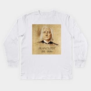 Great Composers: Franz Lizst Kids Long Sleeve T-Shirt